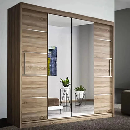 Lisbane White Sliding Door Wardrobe - 150cm,180cm and 203cm