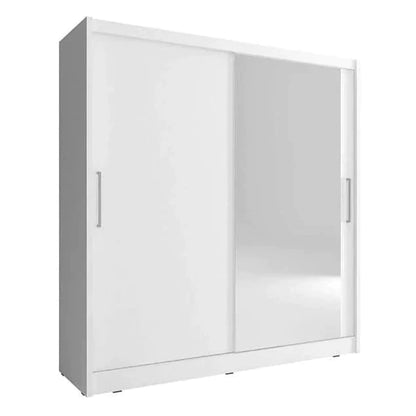 Splendor I Sliding Door Wardrobe 180cm - White Matt