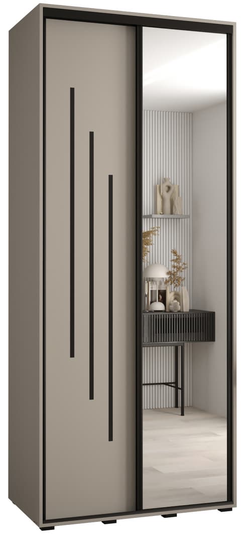 Dakota IX Sliding Door Wardrobe 110cm