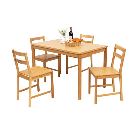 Pieces Dining Room Set with Non-slip Foot Pads