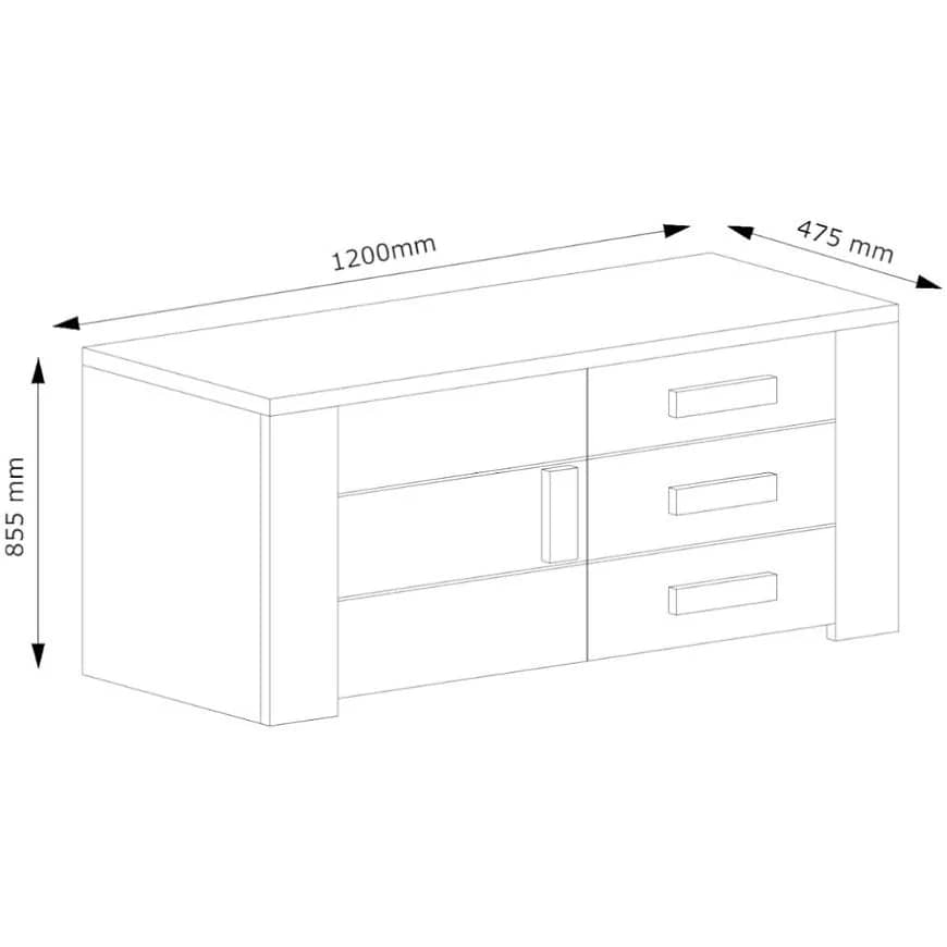 Ferrara 45 Sideboard Cabinet 120cm