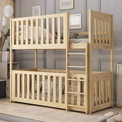 Wooden Bunk Bed Konrad with Cot Bed