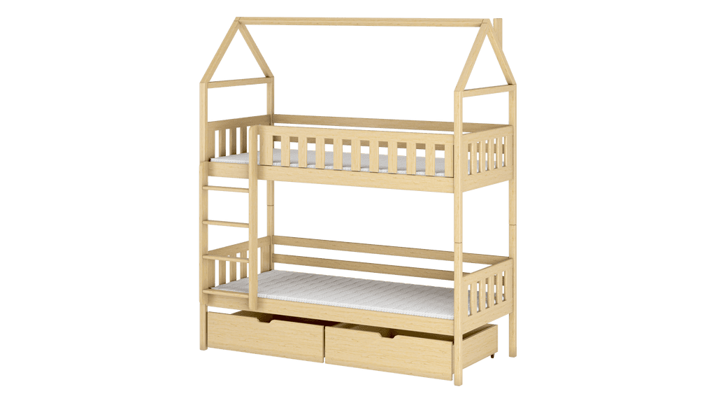 Wooden Bunk Bed Gaja With Storage