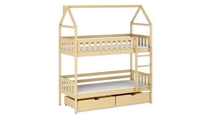 Wooden Bunk Bed Gaja With Storage