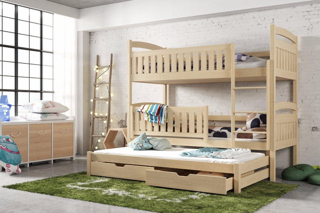 Blanka Bunk Bed with Trundle and Storage
