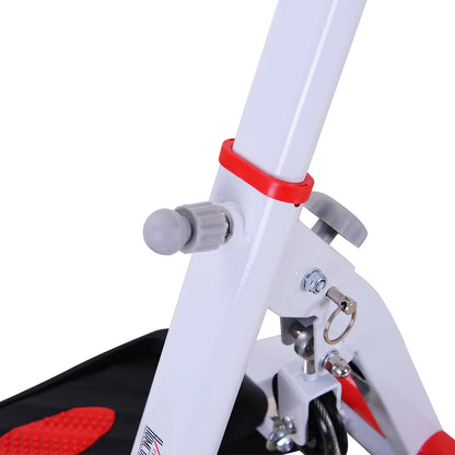 Foldable Stepper Steel Home Equipment Exercise with Handles White Red