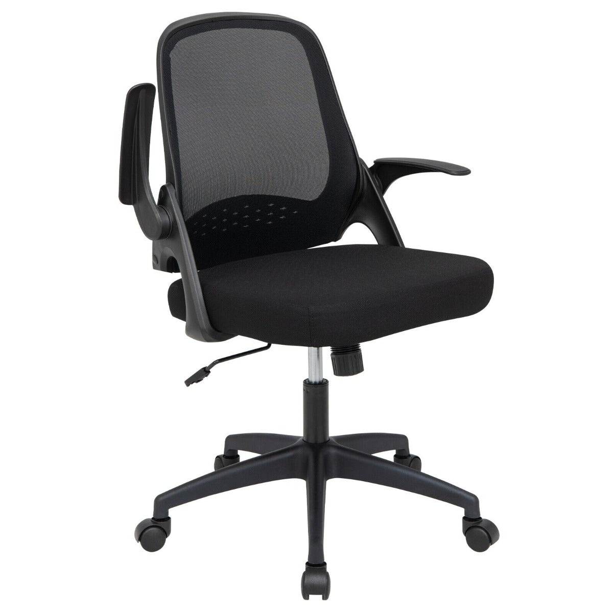 Height Adjust Swivel Rolling Mesh Office Chair with Ergonomic Mid-Back