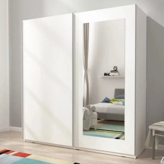 Micah 8 2 Sliding Door Wardrobe 150cm - White