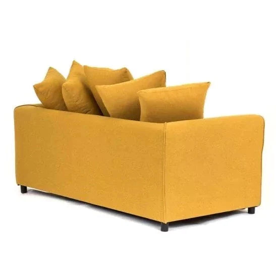 Dorota II Fabric 3 Seater Sofa - Mustard