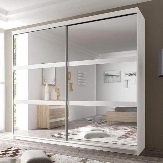 Multi 10 Sliding Mirror Door Wardrobe 183cm