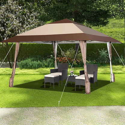 4 x 4 m Rolling Pop up Gazebo with Wheels