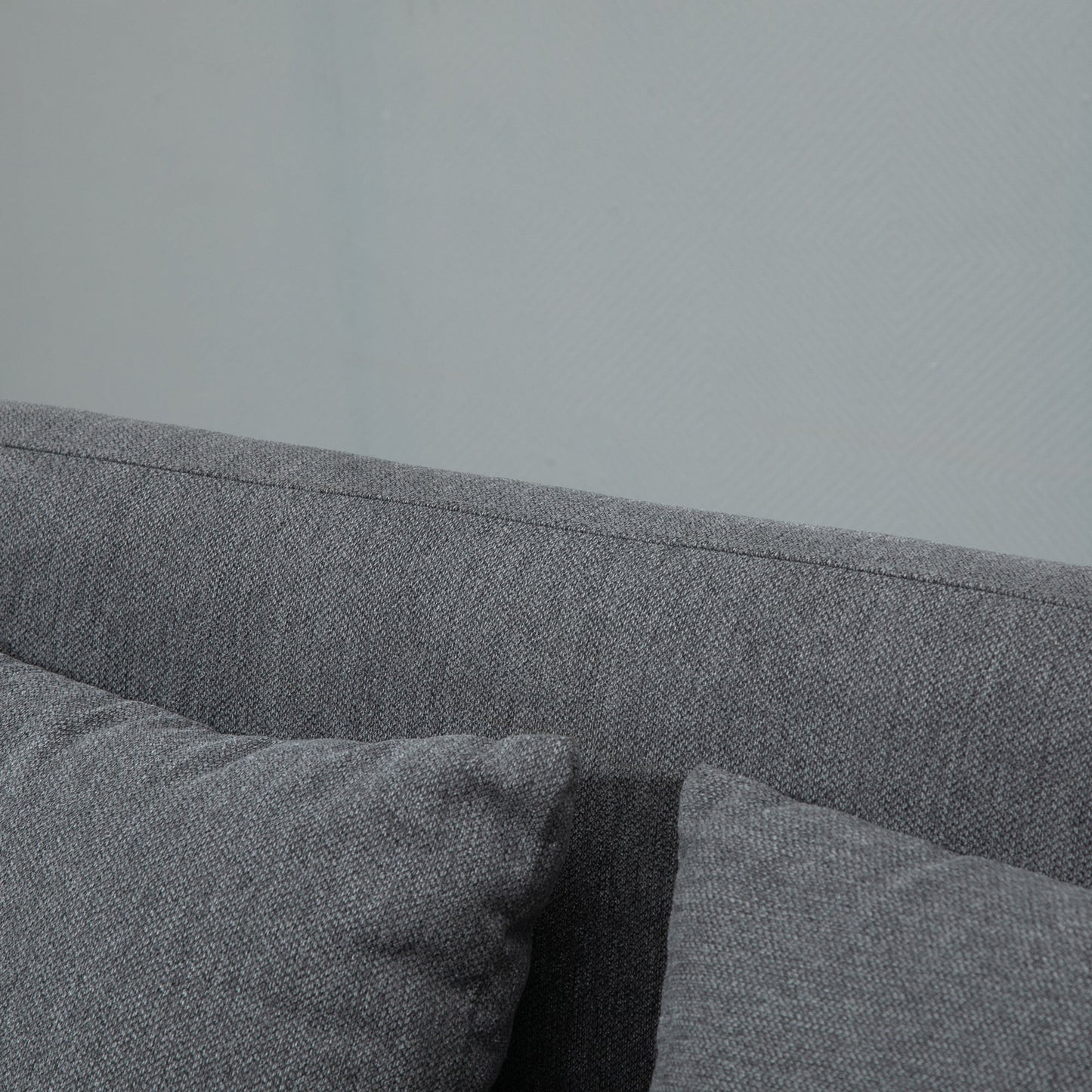HOMCOM Two-Seater Modern Curved Sofa - Grey
