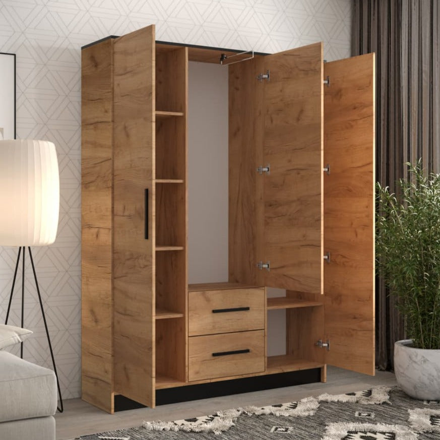 Malta VI Hinged Door Wardrobe 153cm