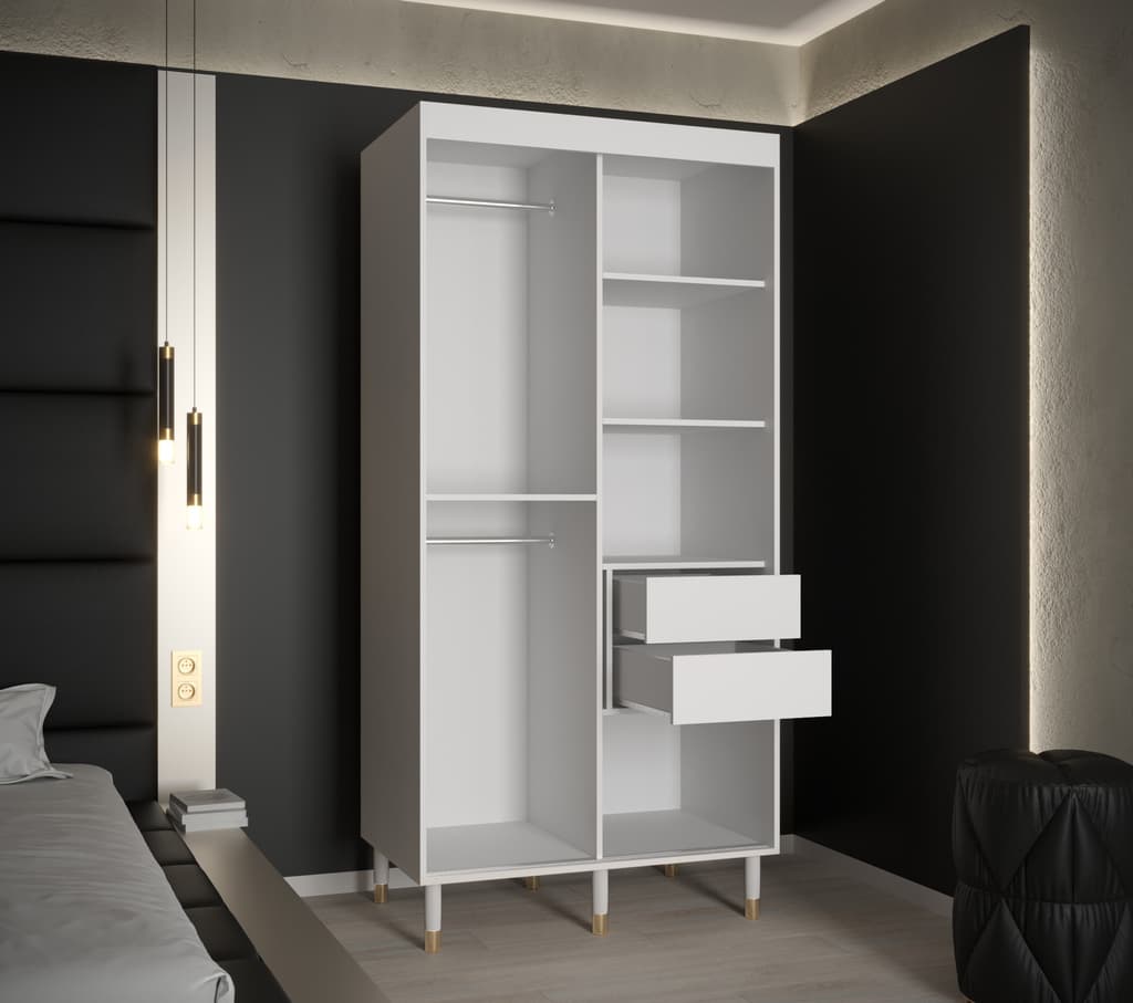 Mora Sliding Door Wardrobe 100cm