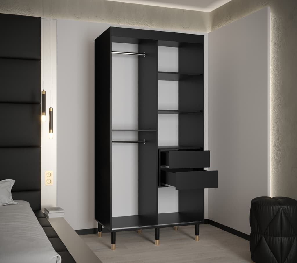 Mora Sliding Door Wardrobe 100cm