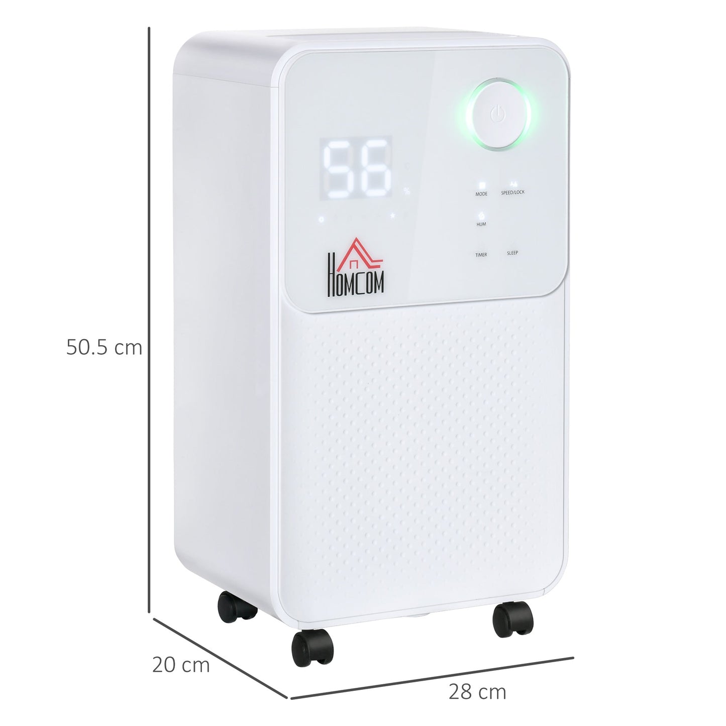 12L/Day 2L Portable Quiet Dehumidifier for Home Laundry Room Bedroom Basement, Electric Moisture Air De-Humidifier with 3 Modes