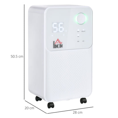 12L/Day 2000ML Quiet Portable Dehumidifier, Moisture Air De-Humidifier