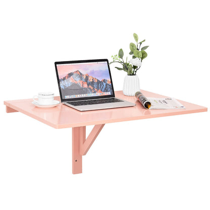 Hanging Table with Wall Mounts for Study, Bedroom, Bathroom, or Balcony