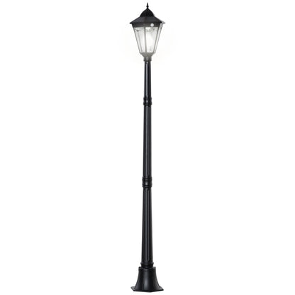 1.9M Garden Lamp Post Light, Black