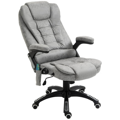 Vinsetto Recliner Office Chair with Six Massage Heating Points - Grey