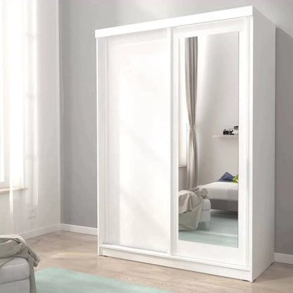 Juneau Sliding Door Wardrobe 150cm - White