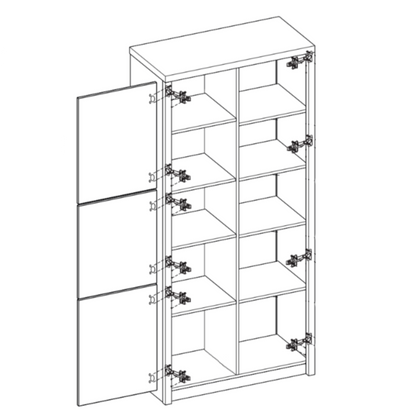 Roma ROM2 Tall Display Cabinet 90cm