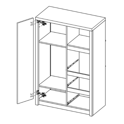 Roma ROM8 Highboard Cabinet 90cm