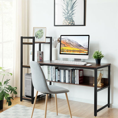 Computer Desk Home Office Workstation with Shelves