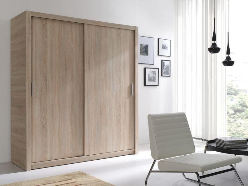 Pallas 2-Door Sliding Wardrobe 180cm - 2 Colours