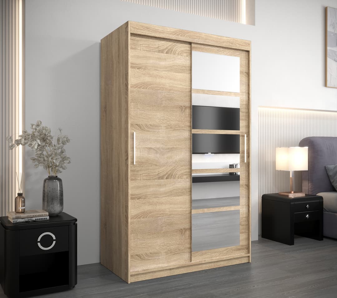 Roma I Sliding Door Wardrobe 120cm