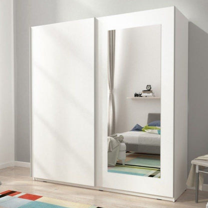 Merlin-VIII 2-Door Sliding Wardrobe - Sonoma Oak or White