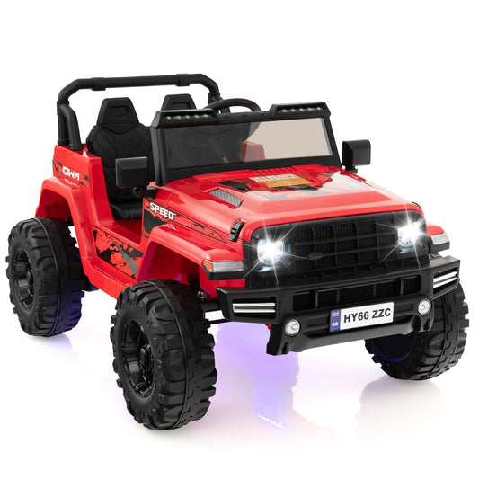 2-Seater Ride-on Car with Parent Remote Control-Red