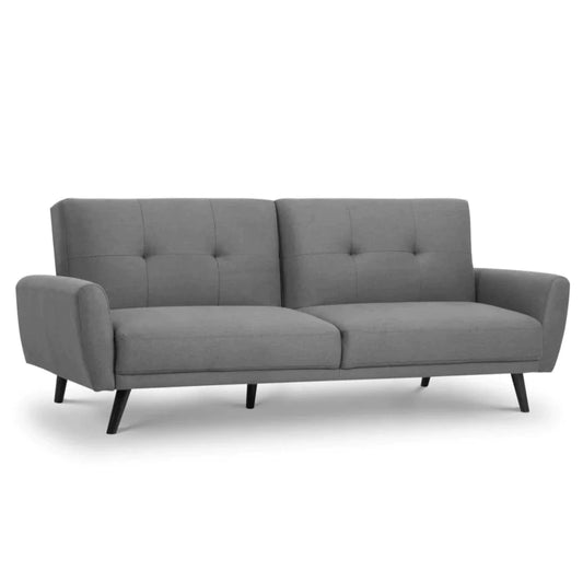 Monza Grey Fabric Retro Sofa Bed