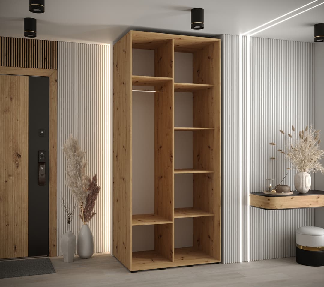 Cannes VI Sliding Door Wardrobe 100cm