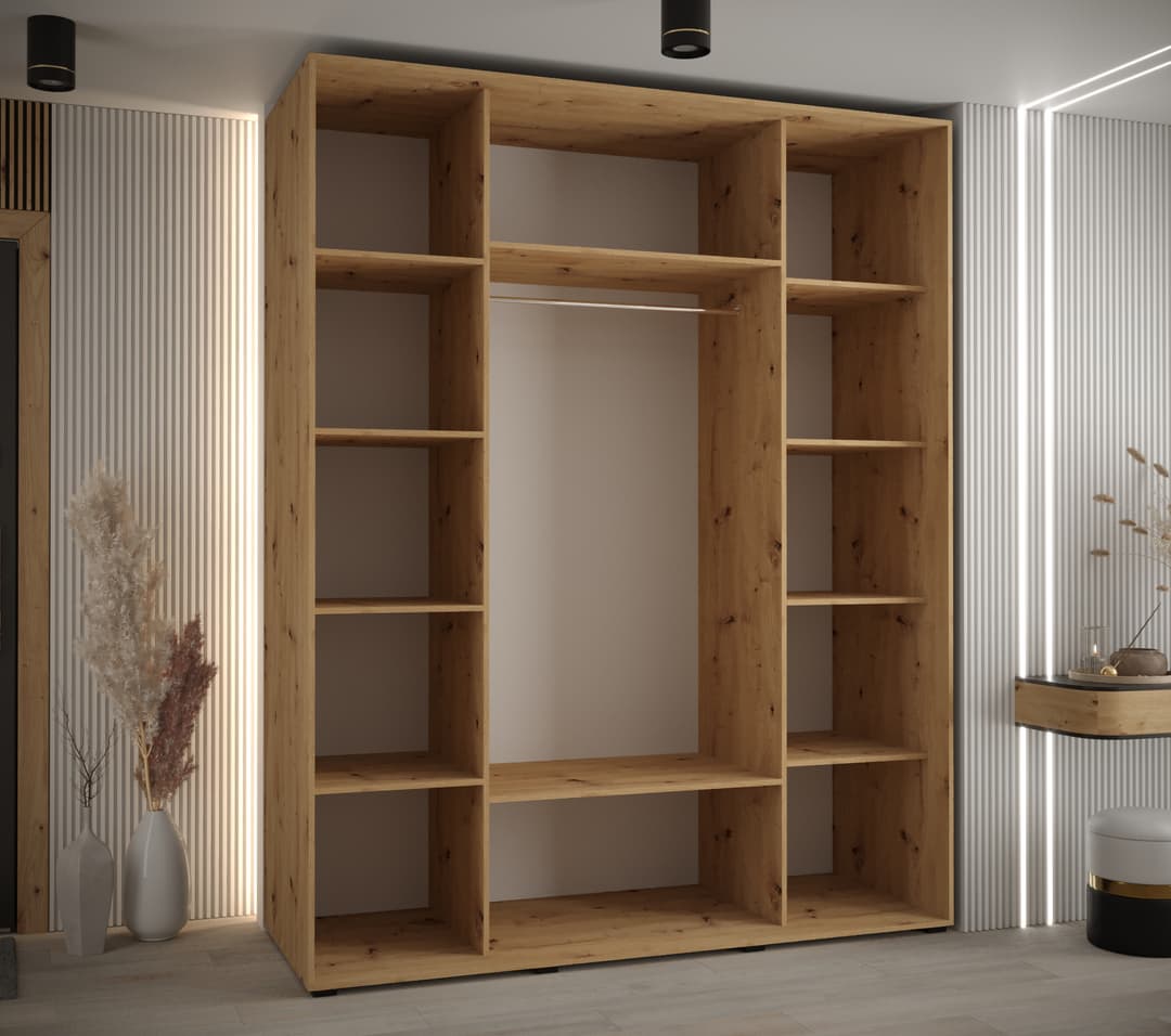 Cannes V Sliding Door Wardrobe 190cm