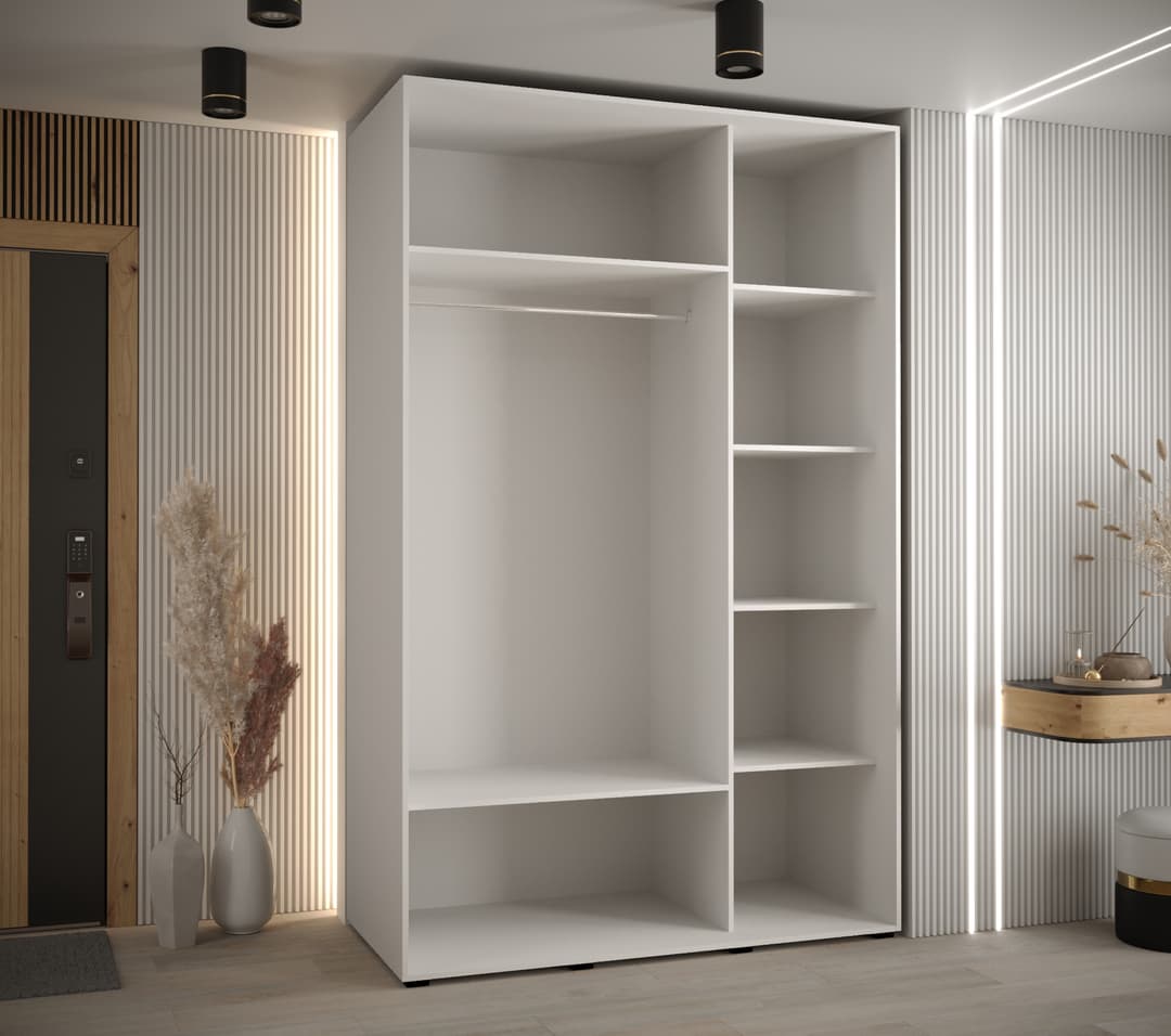 Cannes V Sliding Door Wardrobe 150cm