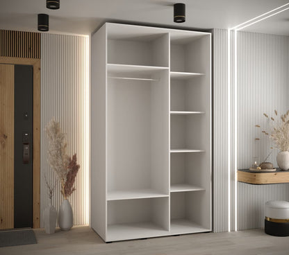 Cannes V Sliding Door Wardrobe 140cm