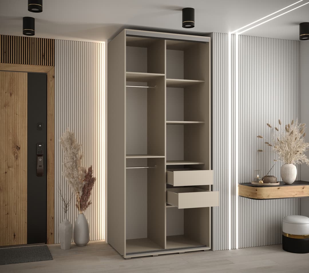 Dakota II Sliding Door Wardrobe 120cm