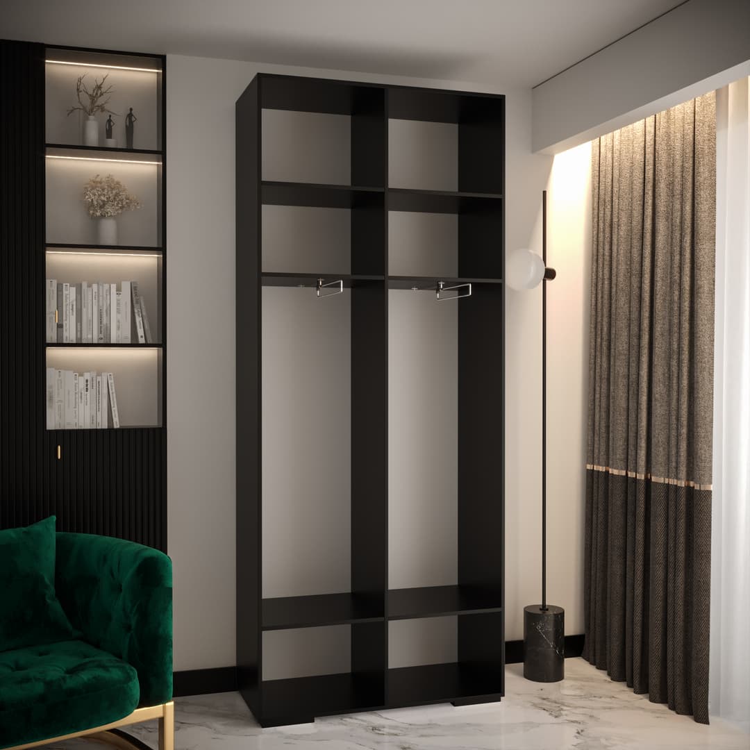 Manhattan IV Hinged Door Wardrobe 100cm