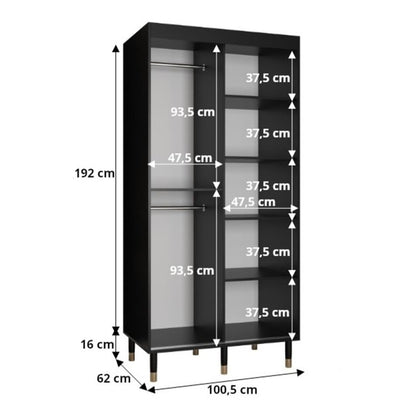 Avesta II Sliding Door Wardrobe 100cm