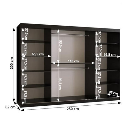 Kair I Sliding Door Wardrobe 250cm