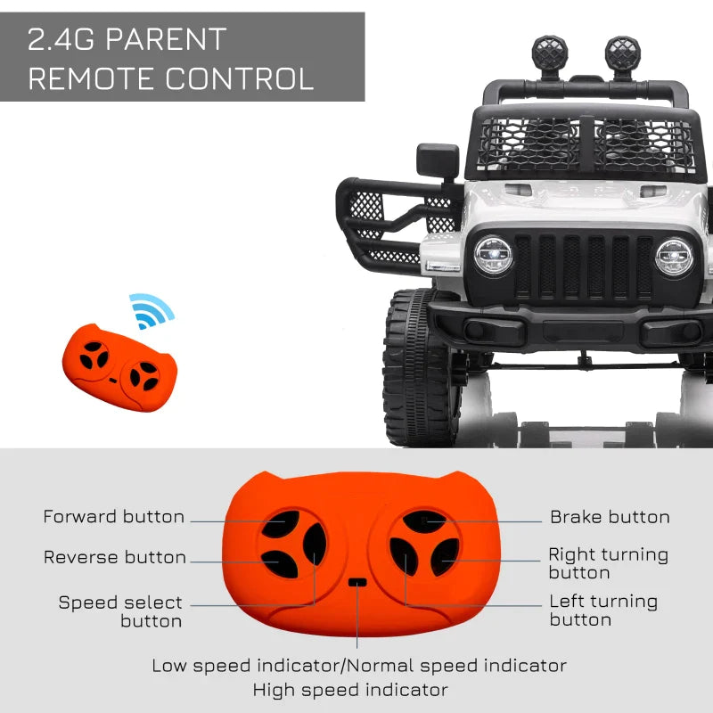 12V Kids Electric Ride On Car Truck Toy SUV with Remote Control for 3-6 Yrs